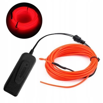 KABEL przewód NEON LED na BATERIE dekoracyjny 3m