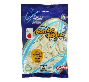 id_2615 Balony wodne bomby na wodę balon białe 100