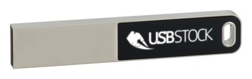 PENDRIVE REKLAMOWY USB z logo metalowy PDslim-2 LED 2GB Z GRAWEREM 10 SZT