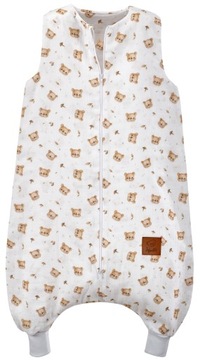 ŚPIWOREK Z NOGAWKAMI MUŚLINOWY LETNI TEDDY BEAR 1 TOG