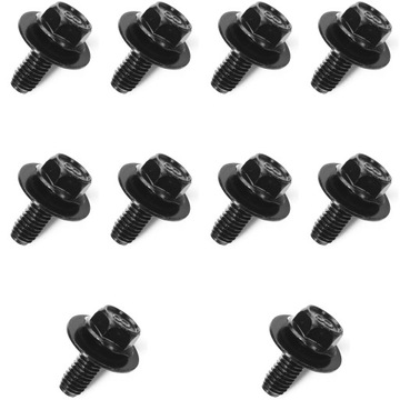 10x ŚRUBA KOŁEK WKRĘT MAZDA M6x15 PODKŁADKA 9GG600616T