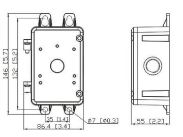 ДЕРЖАТЕЛЬ МОНТАЖНОЙ КОРОБКИ ДЛЯ ИК-ЛАБОРАТОРНЫХ ОСВЕТИТЕЛЕЙ