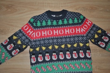 H&M świąteczny sweterek ŚWIĘTA r. S BDB