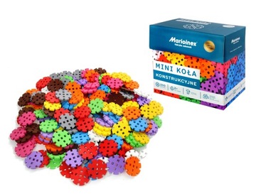 Marioinex MINI KOŁA KONSTRUKCYJNE Waffle 200 el.