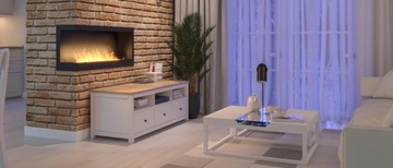 Biokominek do zabudowy narożny lewy 120cm Corner L 1200 Szybami Simplefire