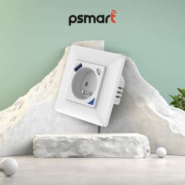 PSMART USB-измерительная розетка белая RM ZigBee TUYA