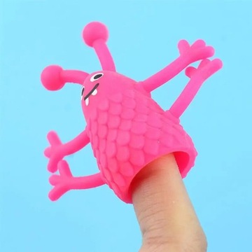 СИЛИКОНОВЫЕ ПАЛЬЧИКОВЫЕ ЩЕНКИ ДЛЯ ДЕТЕЙ МОНСТРЫ 4х ДЛЯ РОЛЕВЫХ ИГР