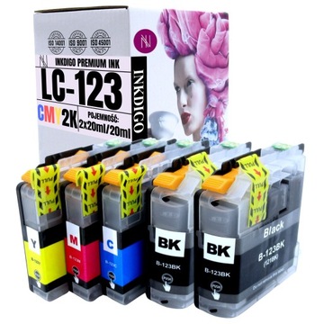 LC 123 LC123 - 5x TUSZ do DRUKARKI BROTHER MFC-J6920DW DCP-J132W J752DW