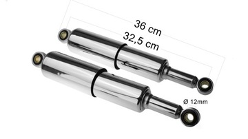АМОРТИЗАТОРЫ С ХРОМИРОВАННЫМ СТЕКЛОМ WSK 125 WFM M06
