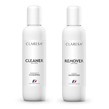 Claresa aceton + cleaner odtłuszczacz zestaw hybryd 100ml