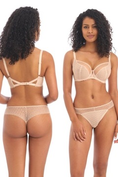 36E / 80F Freya Signature natural beige plunge biustonosz soft