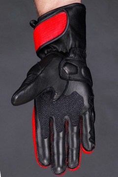 КОЖАНЫЕ МОТОЦИКЛОВЫЕ ПЕРЧАТКИ HUSAR ZR RACE RED
