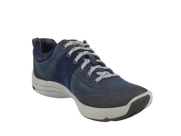 Clarks Buty sportowe granatowe skórzane wodoodporne Wave Andes 37