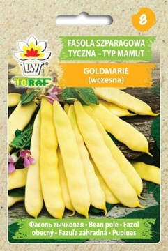 Fasola szparagowa GOLDMARIE - Mamut (tyczna żółta)