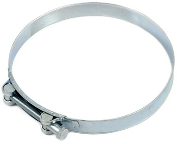 Хомут ГБС, хомут 104-112мм, лента 25мм, оцинкованная для шланга и кабеля