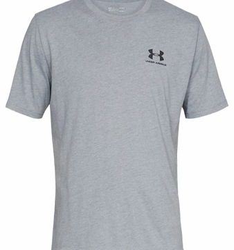 Koszulka męska Under Armour SZARA Left Chest Short Sleeve T-Shirt r XXXL