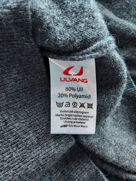ULVANG sweter v-neck 80% wełna XXL