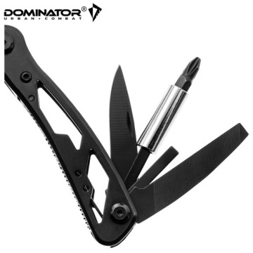 Мультитул DOMINATOR 22-в-1: набор незаменимых инструментов — складной нож, насадки, открывашка