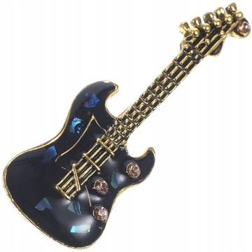 Gitara Broszka Dekolt Mężczyźni Kobiety