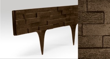 PALISADA obrzeże ogrodowe brązowe 79 cm STONEPALIS