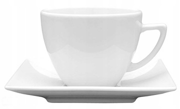 LUBIANA CLASSIC FILIŻANKA 280 ML ZE SPODKIEM BIAŁA