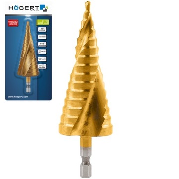 Wiertło stopniowe spiralne 4-32 mm Hoegert Technik
