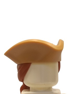 LEGO Czapka Pirata Trójróg Włosy Kucyk 67043pb03