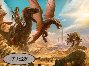 Fototapeta Smoki Dinozaury Abstrakcja Dla Dziecka Na wymiar