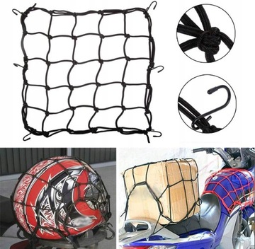 БАГАЖНАЯ СЕТКА МОТО ШЛЕМ МОТОМОТОЦИКЛ ПАУК-6 КРЮЧКИ