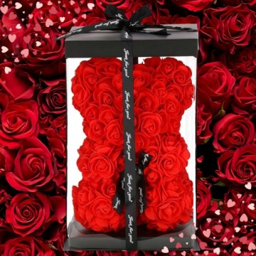 Медленно с розовыми лепестками Большой подарок для женского дня + сложная коробка