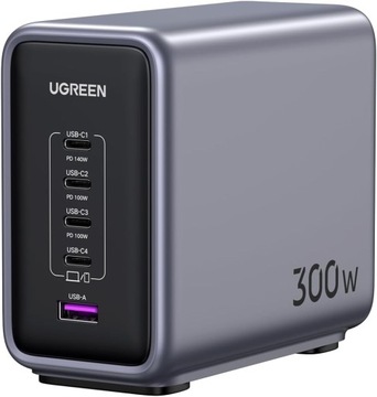 Ładowarka sieciowa do laptopa 300W 5-Portowa USB C NEXODE CD333 UGREEN L919