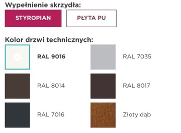 Drzwi stal techniczne 775x2045 ral 7016 pod wymiar