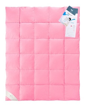 Kołdra 200x220 zimowa Pierze gęsie ciepła 3kg AMZ róż wyprzedaż -15%