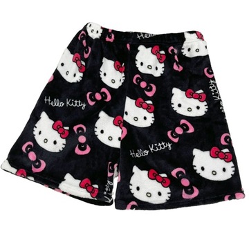 Luźne spodenki z flanelowymi nogawkami HELLO KITTY są miękkie i wygodne