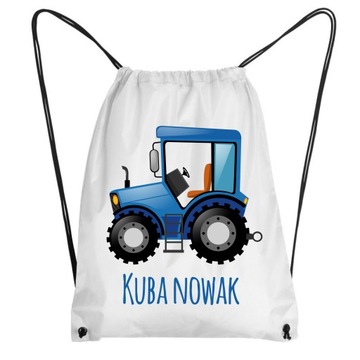 WOREK PLECAK do przedszkola TRAKTOR+ dowolne imię