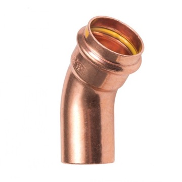 Łuk 1K 45° 22mm IBP Press Gaz CU zacisk >B< Press Gas Conex Banninger