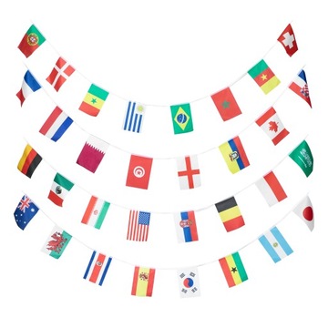 Ga-Top 32 Flags Soccer String