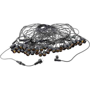 Садовая гирлянда НАРУЖНЫЕ гирлянды 20 м + 40 светодиодных лампочек E27