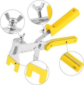 КОМПЛЕКТ СИСТЕМЫ ВЫРАВНИВАНИЯ ПЛИТКИ 500 ЗАЖИМОВ 1 мм 100 КЛИПЦЕВ 100 КЛЕЩЕЙ