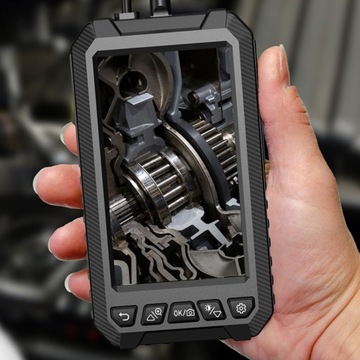 KAMERA INSPEKCYJNA WARSZTATOWA BOROSKOP ENDOSKOP Z EKRANEM 5M DUAL 8MM