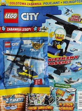 LEGO CITY magazyn 2/24 + policjant w helikopterze