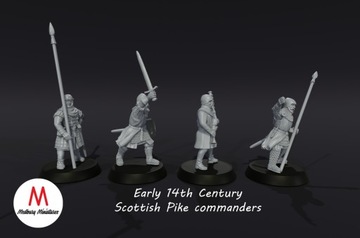 Командование шотландских пикин XIV века - Командиры