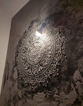 SZABLON MALARSKI TYNKARSKI MANDALA 12 100cm Beton architektoniczny TYNK