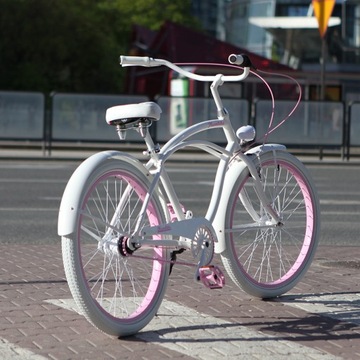 Велосипед CRUISER Plumbike RIDER GO GIRL WHITE 7B