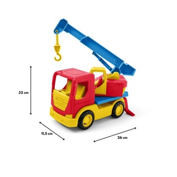 КРАН 26 см WADER 35317 TECH TRUCK CONSTRUCTION CAR