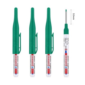 4Pcs/Set 30mm Deep Hole Long Nib Head Markers For Metal Perforating Pen