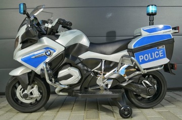 Мотоцикл BMW ПОЛИЦИЯ на аккумуляторе БОЛЬШОЙ до 30 кг колеса EVA СВЕТ ЗВУКИ