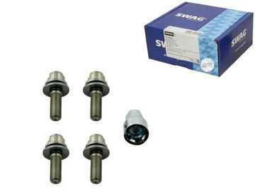 ŚRUBA KOŁAZESTAW ŚRUB ZABEZP. M12X1.25X34 CITROEN PEUGEOT SWAG