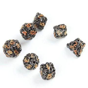 MORSKI POTWÓR ZESTAW 7 METALOWYCH KOŚCI RPG