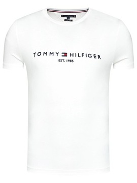 KOSZULKA T-SHIRT MĘSKI BIAŁA TOMMY HILFIGER EST.1985 ROZMIAR S